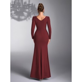 Elegant Sequin Patchwork Dress for Bridesmaids at Weddings And Evening Parties.