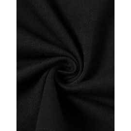 Women'S Casual Short Sleeve T-Shirt with Lion Graphic Design - 