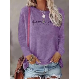 [Vintage Floral Tee] Soft Vintage-Inspired Women's Floral Print Long Sleeve T-Shirt | Machine Washable, Multi-Color Options S-XXL, Nontransparent Material, Casual Top for Spring Summer Fall