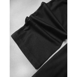 Christmas Autumn and Winter Outfits Pink Christmas Tree Letter Print Round Neck Casual Sporty Fresh Elegant Plus Size Women'S T-Shirt Autumn and Winter Long Sleeve Fashion Commute Vacation Daily Versatile Retro Style Top Multiple Colors Available 1XL-5XL