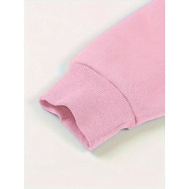 Plus Size Stitch Graphic Hoodie - Cute Cartoon Print with Hearts & Stars, Zip-Up Pullover with Pockets, Machine Washable, Black & Pink, Perfect for Casual Wear, Parties, and Holidays, Casual Wear Hoodie | Playful Design | Stretchy Fabric, Disney Shirts