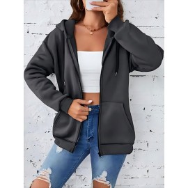 Women's Plus Size Hooded Zipper Jacket - 3-Panel Cartoon Cat Print with Pink Bows, 100% Polyester Machine-Washable Spring/Fall Casual Outerwear, Gift for Fans, Fall Fashion, Playful Design, Comfortable Fit, Cozy Outerwear, Fashion Lovers