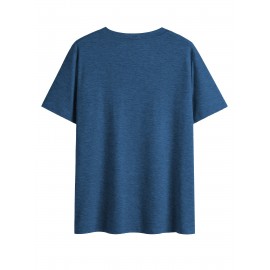 Plus Size, Women's Funny Saying V-Neck T-Shirt - Turquoise Tee with Bold Black Lettering - Lightweight Everyday Casual Top - Machine Washable Funny Outfit Essential