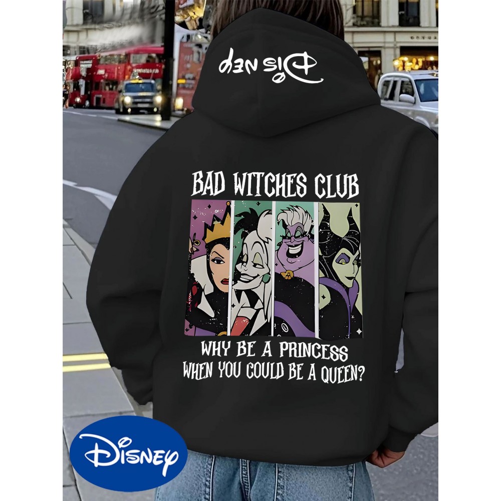 Disney Women'S Villain-Themed Zip-Up Hoodie - 